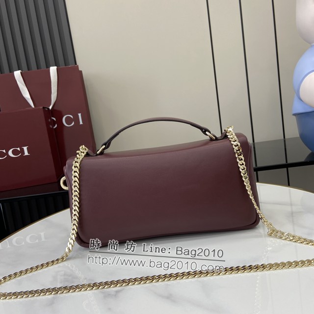 Gucci專櫃古馳最新款Milano系列小號手提包鏈條女包 jh2380型號：806016